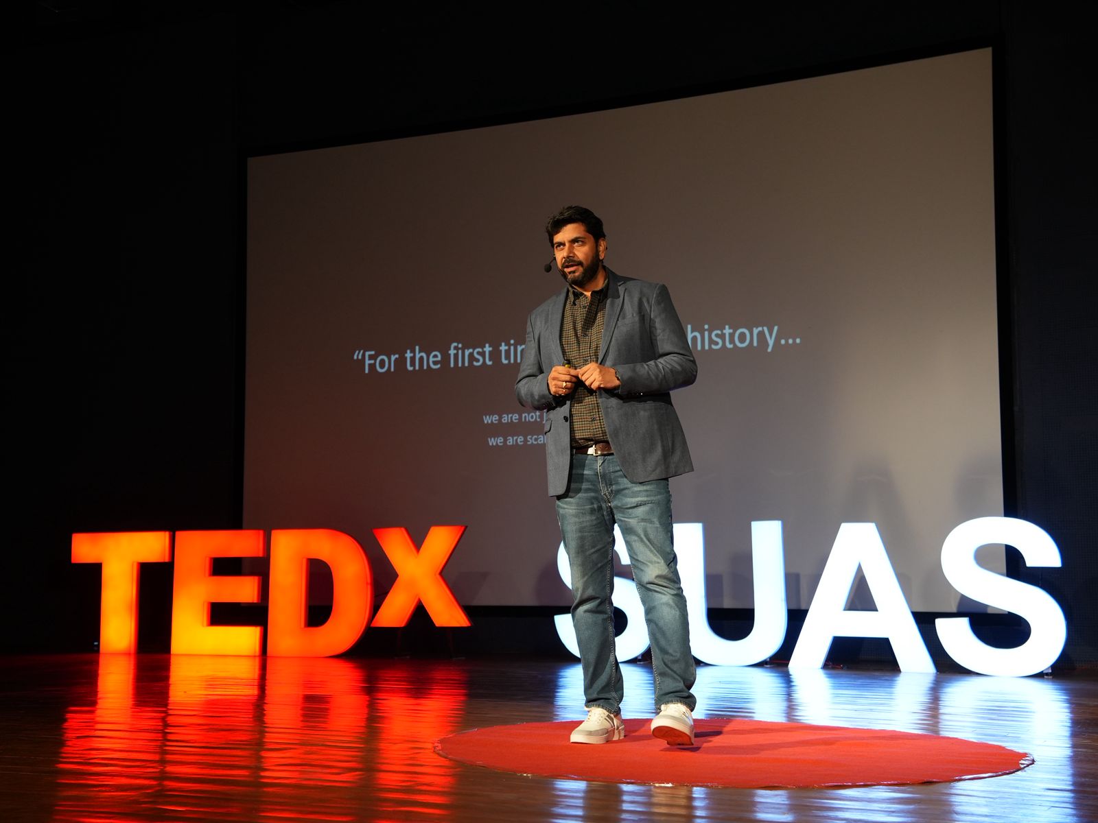 Sujeet Sinha at TEDx SUAS